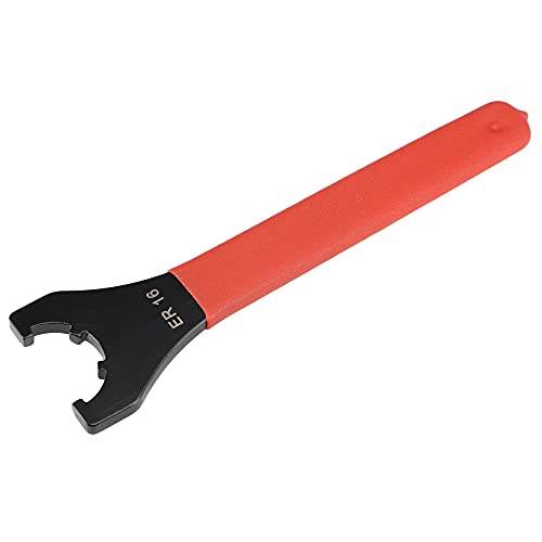 sourcing map Spannzangen Spannzangenschlüssel für ER16UM Spannmutter CNC Fräsdrehmaschine Spannfutter Halter Werkzeug mit Rot Rutschfestem Griff von uxcell