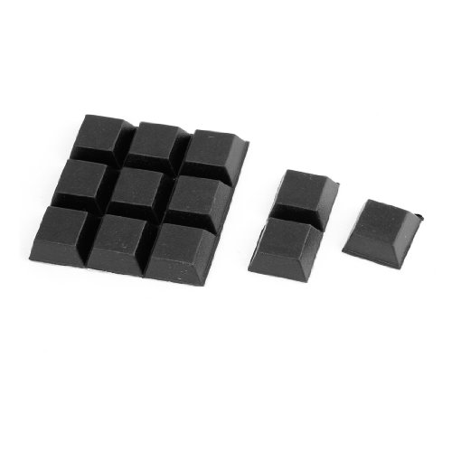 sourcing map Tisch Stuhl Mini Gummi Füße Selbstklebend 20mmx20mmx8mm 12 in 1 de von uxcell