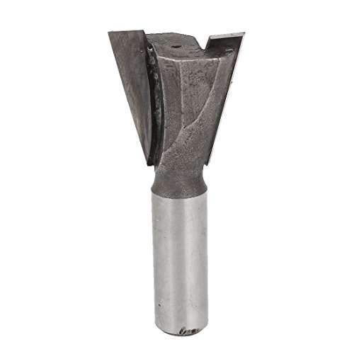 sourcing map Tischler Holz Silber HSS 1/2"x 1 1/8" 14 Grad Schwalbenschwanz Fräser DE de von uxcell