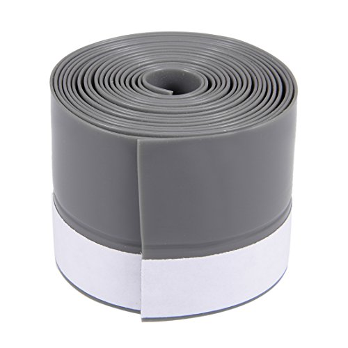 sourcing map Tür Boden Dichtung grau 1-3/4"(45mm) Breite 2M Länge Dichtungsstreifen Rahmenlos von uxcell