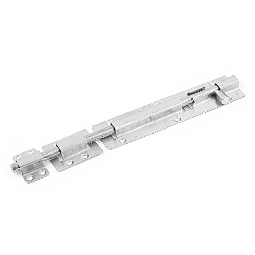 sourcing map a15091000ux0411 Tür Schlossfalle 25,4 cm Lange Edelstahl-Tür-Verriegelung Schiebetür Lock Barrel Bolt de von uxcell