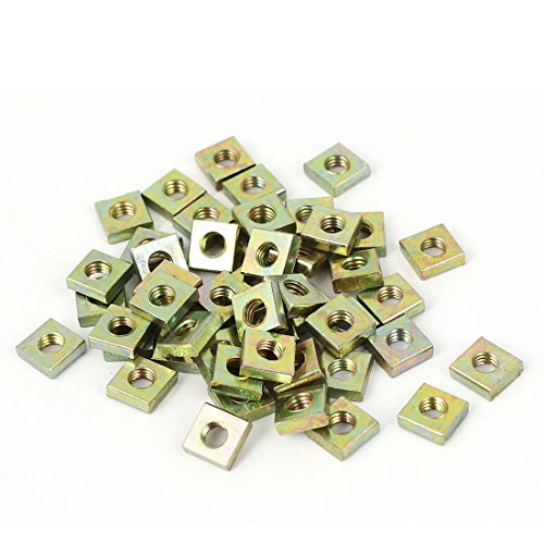 sourcingmap® M3x 5,5x 2mm Zink versilbert quadratisch Maschine Schraube Muttern 50 DE de von uxcell