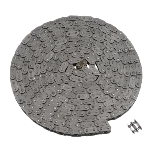 uxcell 06B Metrische Standard-Rollenkette, 3 m, Karbonstahlketten, 0,95 cm, industrielle Rollenkette, Antriebskette für Motorrad, Fahrrad, Industriemaschinen, 320 Glieder von uxcell