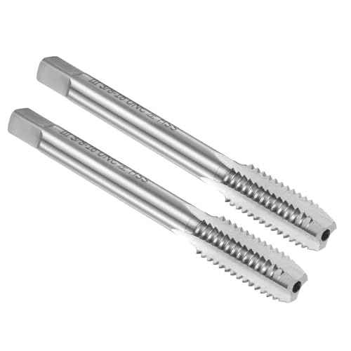 uxcell 2 Stück Handgewindebohrer 0,95 cm (3/8 Zoll) 16 UNC 2B Linksgewinde Fertiggewindebohrer Hochgeschwindigkeitsstahl HSS6542 gerade Rillen Gewindebohrer von uxcell
