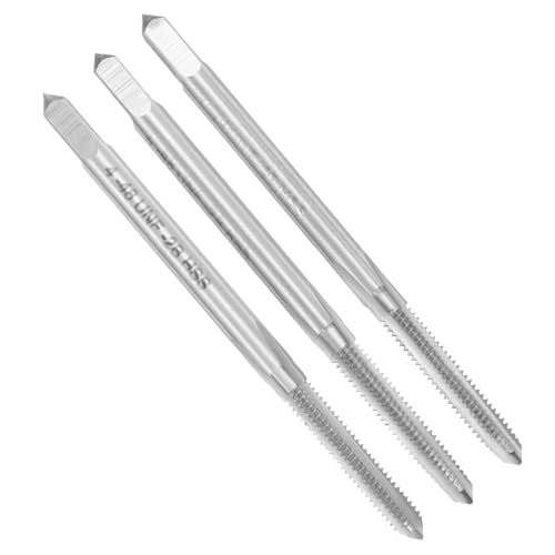 uxcell 3-teiliges Handgewindebohrer-Set, #4-48 UNF Kegel-/Dübel-/Untergewinde-Gewindebohrer, Hochgeschwindigkeitsstahl-Handgewindebohrer-Set uxcell 3-teiliges Handgewindebohrer-Set, #4-48 UNF Kegel-/Dübel-/Untergewinde-Gewindebohrer, Hochgeschwindigkeitsstahl-Handgewindebohrer-Set von uxcell