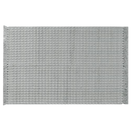 uxcell Boho Badezimmerteppich, Gewebter Teppich Mit Fransen Für SchlafzimmerGrau 40 x 60 cm von uxcell