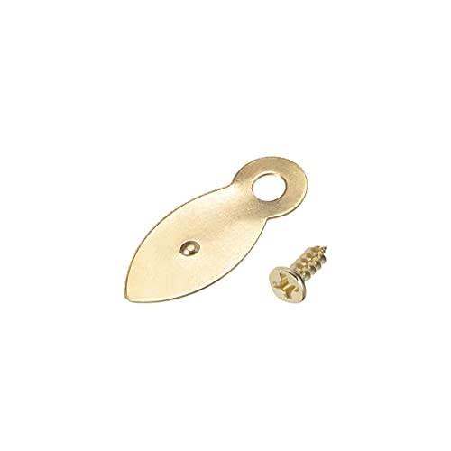 uxcell Drehknopf, Metall, flach, mit Schrauben zum Aufhängen von Bildern 7/8" - 30 Pcs gold von uxcell