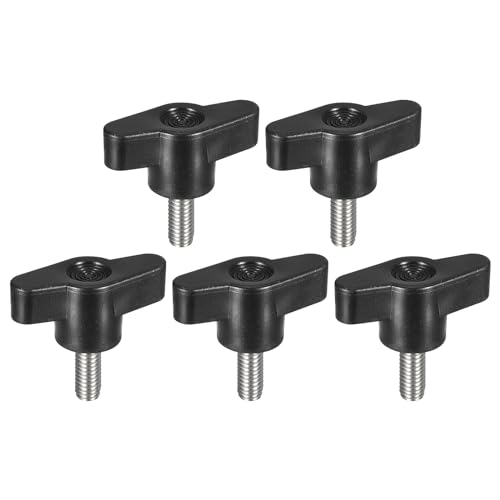 uxcell Klemmschraubenknauf, M6 x 15 mm, metrischer 304 Edelstahl, T-förmige Rändelschrauben, Griff für schnelles Entfernen des Handspannknopfs, 5 Stück uxcell Klemmschraubenknauf, M6 x 15 mm, metrischer 304 Edelstahl, T-förmige Rändelschrauben, Griff für schnelles Entfernen des Handspannknopfs, 5 Stück von uxcell