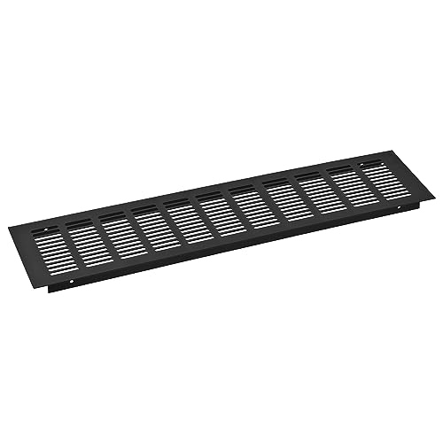 uxcell Lüftungsgitter, rechteckig, Aluminiumlegierung, Netz, Lüftungsschlitze, Lüftungsabdeckung für Schrank, Kleiderschrank, Schuhschrank, Schrank, 450 x 100 mm, 1 Stück von uxcell