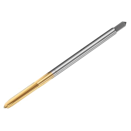 uxcell Metrischer Gewindebohrer M4 x 0,7 H2 80 mm gerade Nut-Gewindefräsmaschine Gewindebohrer Gewindeschneider Reparaturwerkzeug von uxcell