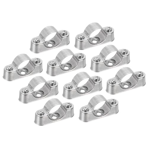 uxcell Rohrhalterungsschellen für 20 mm Rohr, Wandmontage, Deckenmontage, starre Rohrgurte für Metall-PVC-Rohre, 10 Stück von uxcell