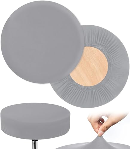 2 Stück Bezug für Barhocker Rund/Rechteckig Hocker Abdeckung Hockerbezug Barhocker Elastische, Antifouling Rund Dehnbar Knitterfrei Staubdicht Hocker Bezug ( Color : 17@ , Size : 30-35cm/12-14in ) von uyeoco