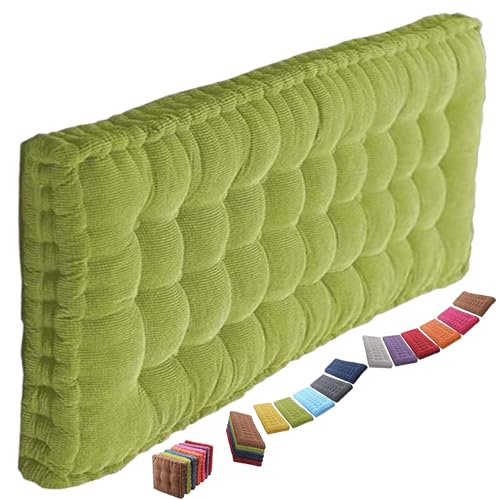 8-10cm Dickes Bankauflage Bankkissen, Sitzkissen Bank Sitzauflage Innen Outdoor, Gute Qualität Waschbare Gartenbank Auflage, Rechteck Sitzkissen Groß Für Stuhl Boden Bürostuhl(@7,40x100cm) von uyeoco