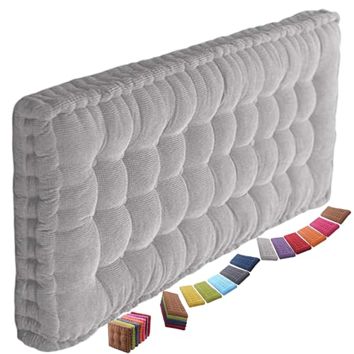 8-10cm Dickes Bankauflage Bankkissen, Sitzkissen Bank Sitzauflage Innen Outdoor, Gute Qualität Waschbare Gartenbank Auflage, Rechteck Sitzkissen Groß Für Stuhl Boden Bürostuhl(3@,50x130cm) von uyeoco