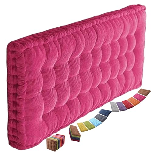 8-10cm Dickes Bankauflage Bankkissen, Sitzkissen Bank Sitzauflage Innen Outdoor, Gute Qualität Waschbare Gartenbank Auflage, Rechteck Sitzkissen Groß Für Stuhl Boden Bürostuhl(5@,55x170cm) von uyeoco