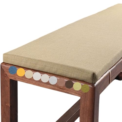 Bankauflage, 120x40 80x40 150x50 160x40 100x40 Sitzkissen Outdoor & Indoor, Bankpolster Bankkissen Sitzauflage, Bezug waschbar, Unterseite Antirutsch(3,80x30x5cm) von uyeoco