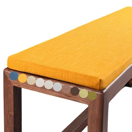 Bankauflage, 120x40 80x40 150x50 160x40 100x40 Sitzkissen Outdoor & Indoor, Bankpolster Bankkissen Sitzauflage, Bezug waschbar, Unterseite Antirutsch(4,170x35x5cm) von uyeoco