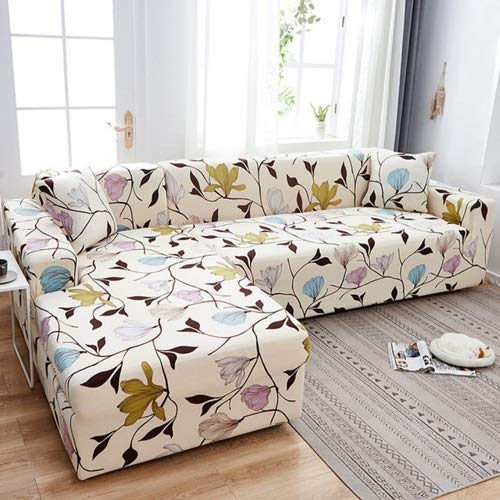 Couchbezug L Form 1/2/3/4 Sitzer,（L-förmiges Ecksofa Sofabezug sollte Zwei kaufen）L-förmiges Ecksofa mit elastischem elastische Stretch Sofa Überwürfe ( Color : F , Size : 4-Sitzer (235-300 cm) ) von uyeoco