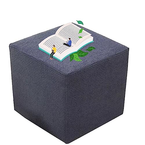 Hockerbezug Fußhocker Sitzhocker Ottomane Schonbezug 40x40/38*38CM Jacquard Bezug Ottomane Hocker Hussen Für Fußhocker Luxuriöser Abdeckung Überzug Hocker Protector Waschbar Hockerabdeckung ( Color : von uyeoco