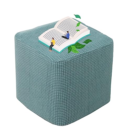 Hockerbezug Fußhocker Sitzhocker Ottomane Schonbezug 40x40/38*38CM Jacquard Bezug Ottomane Hocker Hussen Für Fußhocker Luxuriöser Abdeckung Überzug Hocker Protector Waschbar Hockerabdeckung ( Color : von uyeoco