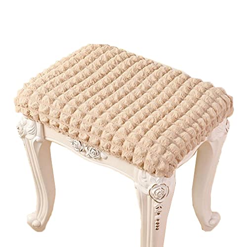 Ottomane Schonbezug Hocker Bezug, Hocker Husse für Fußhocker Rechteckig, Grau Stretch Bezug Ottomane Abdeckung Überzug Hocker Protector Waschbar (Color : #26, Size : 1pc) von uyeoco