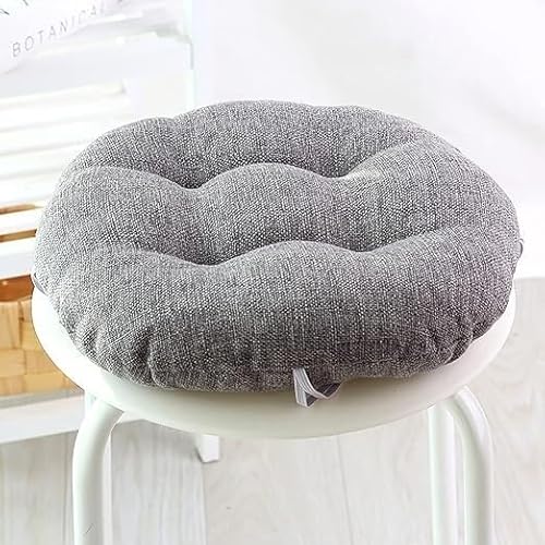 Rundes Stuhlkissen 40 cm/45cm/32cm, Waschbare Weiche Sitzkissen Komfort Stuhlauflage als Stuhl Kissen für Outdoor & Indoor Gartenstuhl, Küche oder Esszimmerstuhl (Color : 1#, Size : 32x32cm) von uyeoco
