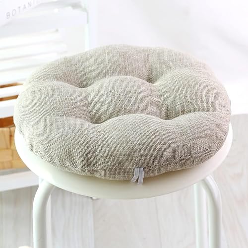 Rundes Stuhlkissen 40 cm/45cm/32cm, Waschbare Weiche Sitzkissen Komfort Stuhlauflage als Stuhl Kissen für Outdoor & Indoor Gartenstuhl, Küche oder Esszimmerstuhl (Color : 2#, Size : 45x45cm) von uyeoco
