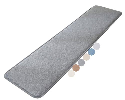 Sitzbankkissen Outdoor & Indoor – 120/130/160/180 x 30/35/40/50 cm – rutschfeste Sitzauflage für Gartenbank, Terrasse, Erkerbank, Schaukel oder Veranda (2-3 Sitzer)(Dark Gray,30x200cm) von uyeoco