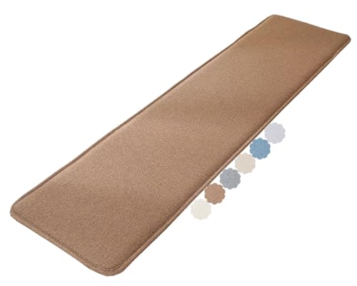 Sitzbankkissen Outdoor & Indoor – 120/130/160/180 x 30/35/40/50 cm – rutschfeste Sitzauflage für Gartenbank, Terrasse, Erkerbank, Schaukel oder Veranda (2-3 Sitzer)(Kaffee,35x180cm) von uyeoco