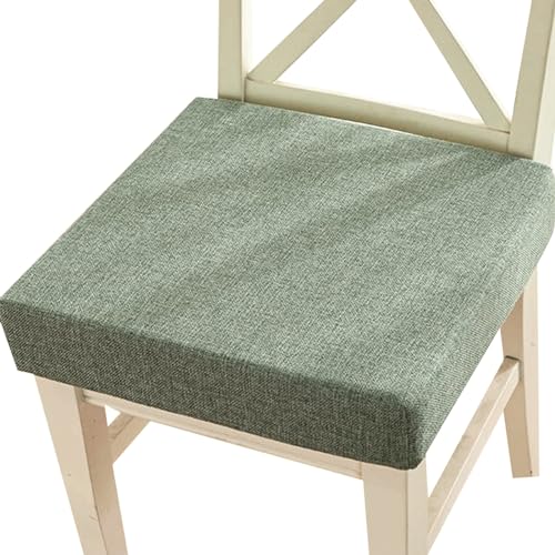 Sitzkissen Stuhl Mit Haltebändern, Stuhlkissen Outdoor 40/45/50cm, Samt SitzkissenRutschfest Sitzpolster Gartenstuhl Esszimmerstuhl Für Küche Garten Büro(Color:Dark Green,Size:45x45x3cm) von uyeoco