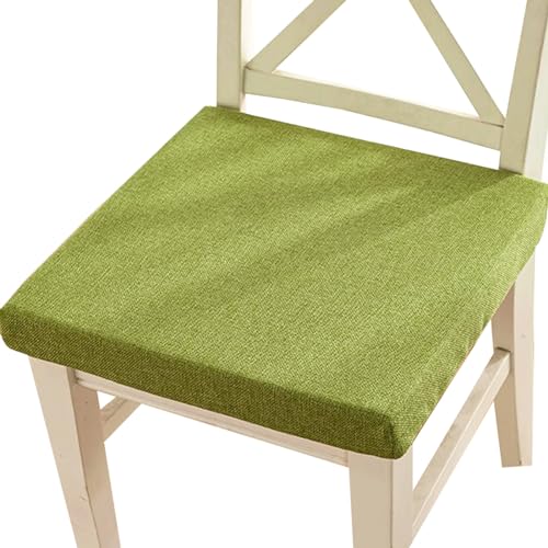 Sitzkissen Stuhl Mit Haltebändern, Stuhlkissen Outdoor 40/45/50cm, Samt SitzkissenRutschfest Sitzpolster Gartenstuhl Esszimmerstuhl Für Küche Garten Büro(Color:Green,Size:40x40x3cm) von uyeoco