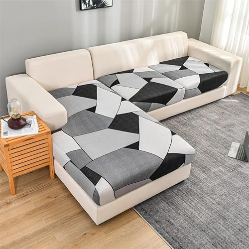 Sofa Sitzkissenbezug Stretch 4/3/2/1 Sitzer/L Form Samt Sofabezug Braun/Schwarz/Rot/Groß Elastische Couch Kissenbezüge Husse Überzug Bezug Für Sofa Sitzkissen ( Color : #25 , Size : 4 seats - X (165-2 von uyeoco