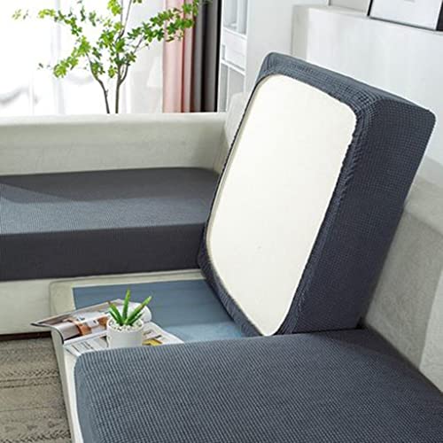 Sofa Sitzkissenbezug Stretch 4/3/2/1 Sitzer/L Form Sofabezug Braun/Schwarz/Rot/Groß Elastische Couch Kissenbezüge Husse Überzug Bezug Für Sofa Sitzkissen ( Color : #4 , Size : 1 seat (50-63cm) ) von uyeoco