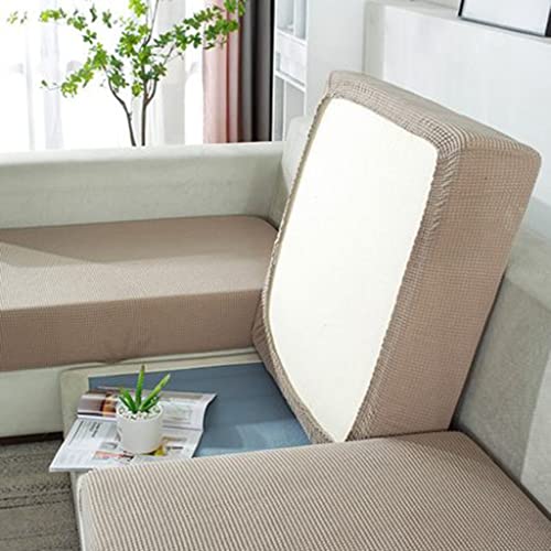 Sofa Sitzkissenbezug Stretch 4/3/2/1 Sitzer/L Form Sofabezug Braun/Schwarz/Rot/Groß Elastische Couch Kissenbezüge Husse Überzug Bezug Für Sofa Sitzkissen ( Color : #9 , Size : 3 seats - X (135-165cm) von uyeoco