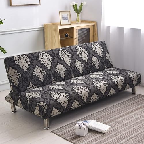 Sofabezug Ohne Armlehnen Grin Leder 3 /2 Sitzer Sofabettüberzug Jacquard Armlose Polyester, Spandex, Stretch, Für Liegestuhl, Couch, Sofa-Schonbezug, Schonbezug ( Color : #33 , Size : 120-150cm/47.2-5 von uyeoco