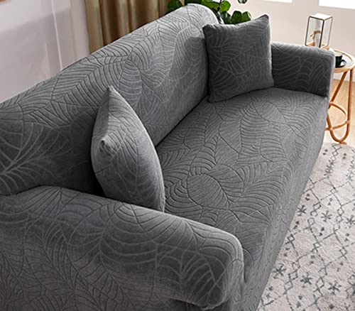 Sofaschoner Sofabezug 1 2 3 4 Sitzer Sofa Abdeckung L Form Elastische Sofa Überzug SofaÜberwurf rutschfest Sofa Couch Sofaüberwürfe Sofa Schonbezug Grau/Beige/Braun ( Color : D , Size : 2 seater (145- von uyeoco