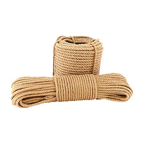 WWQQ Hanfseil,Jute Seil, 100m 200m 500m NatüRliche Hanfschnur Seile Jute-Schnur Jutekordel, 4mm,8mm,10mm Dicke Und Starke Jutekordel SchäRpe,Mehrzweck Utility Hanf Twine Seil (Size : 4mm-100m) von uyeoco
