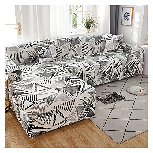 uyeoco Couchbezug L Form Eckcouch Stretch（L-förmiges Ecksofa Sofabezug sollte Zwei kaufen） Sofahusse 2 3 4 Sitzer Elastische Sofa Überwürfe (Color : P, Size : 4-Sitzer (235-300 cm)) von uyeoco