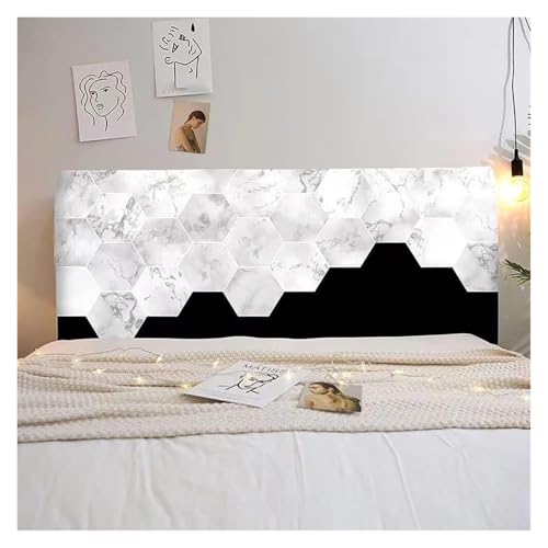 uyeoco Elastic Headboard Cover Bed 160/180/150/200/220cm Bed Headboard Cover Bed Headboard Covers Stretch Headboard Cover All-Inclusive Dustproof Headboard Cover(Color 16,200cm/79in) von uyeoco