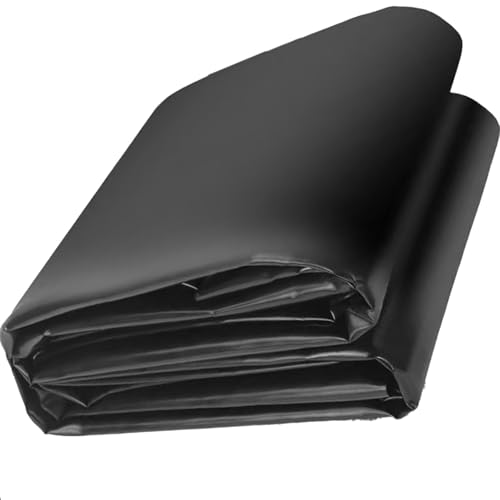uyeoco Premium PVC Waterproof Black Fish Pond Liner - 0.2mm Thick, Heavy Duty Membrane Pondliner Pond Tarpaulin for Streams, Fountains and Water Gardens,Fish Ponds for Pond Building(2x10m) von uyeoco