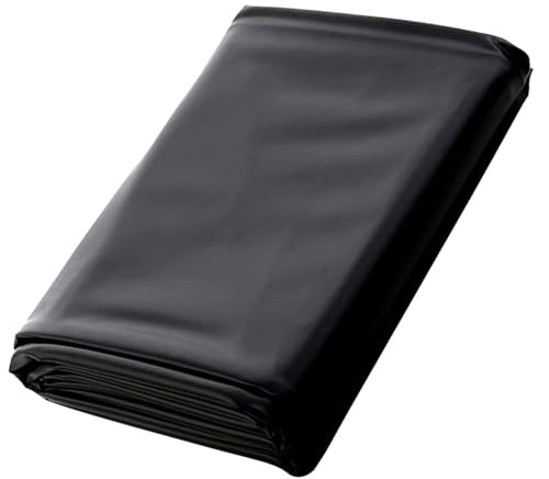uyeoco Premium PVC Waterproof Black Fish Pond Liner - 0.5mm Thick, Heavy Duty Membrane Pondliner Pond Tarpaulin for Streams, Fountains and Water Gardens,Fish Ponds for Pond Building(8x10m) von uyeoco
