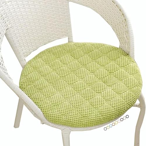 uyeoco Rund Sitzkissen Stuhl Stuhlkissen 30×30/40×40/45×45cm rutschfest Waschbar Sitzpolster Stuhlauflage,für Küche/Esszimmerstuhl/Gartenstuhl/Büro(Color3,4pcs:35cm/14in) von uyeoco