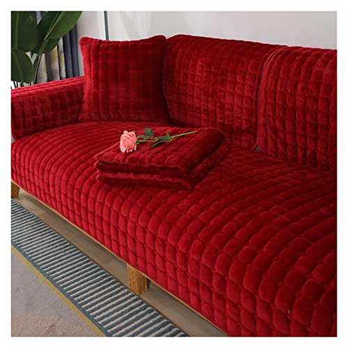 uyeoco Samt Sofabezug 1 2 3 4 Sitzer Couchbezug L Form Ecksofa Sofa/Couch überwurfdecke, Samt Couch Überwürfe Sofahusse Sofaüberwürfe rutschfest Sofa Abdeckung ( Color : #8 , Size : 70x210cm1pc ) von uyeoco