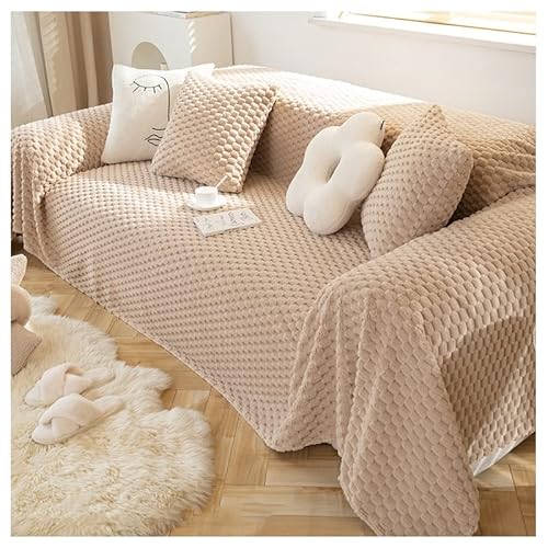 uyeoco Samt Sofadecke Sofa Überwurfdecke für Sofa/Couch Sofabezüge 3/4/5/2 Sitzer L Form Fleecedecke Sofaüberwurf Decke - Große Tagesdecken für Bett & Couch (Color : #20, Size : 180x180cm) von uyeoco