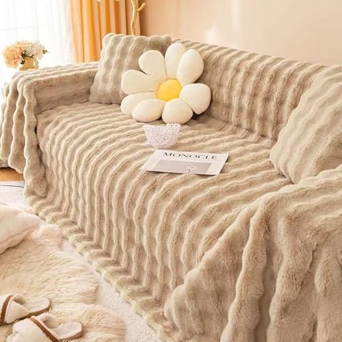 uyeoco Samt Sofadecke Sofa Überwurfdecke für Sofa/Couch Sofabezüge 3/4/5/2 Sitzer L Form Fleecedecke Sofaüberwurf Decke - Große Tagesdecken für Bett & Couch (Color : #25, Size : 180x180cm) von uyeoco