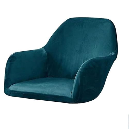 uyeoco Samt Stuhlbezug 1/2er Set Mit Armlehne Stretch Stuhlhussen Büro-Sessel Schonbezug Rückenlehne Stuhlabdeckung Hoher Stuhl Abdeckung Schutzhülle-bezüge Überwürfe (Color : S, Size : 4pcs) von uyeoco