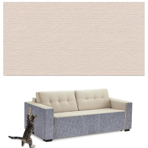 uyeoco Selbstklebend Kratzteppich Katze Wand Selbstklebend kratzmatte Katze, DIY Zuschneidbare Katzen kratzmatte Wand Katze Wand Teppich kratzwand für Katzen(Hh1,60x200cm) von uyeoco