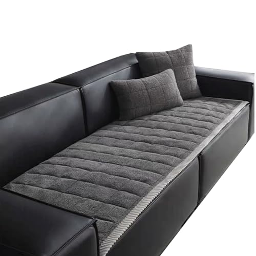 uyeoco Sofabezug Sofa Überzug Ecksofa L Form Couch überwurf,Plüsch Superweich Sofaüberwurf rutschfest Sofabezug Sofaüberwurf Verdicktes Dekoration Für 2 3 Sitzer Sofa (Color : 1@, Size : 50x160cm) von uyeoco