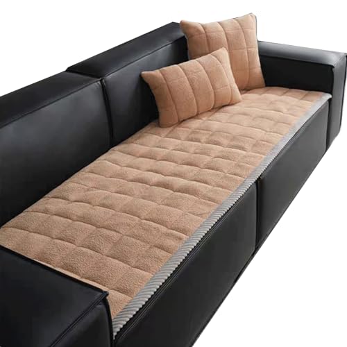 uyeoco Sofabezug Sofa Überzug Ecksofa L Form Couch überwurf,Plüsch Superweich Sofaüberwurf rutschfest Sofabezug Sofaüberwurf Verdicktes Dekoration Für 2 3 Sitzer Sofa (Color : 4@, Size : 55x55cm) von uyeoco