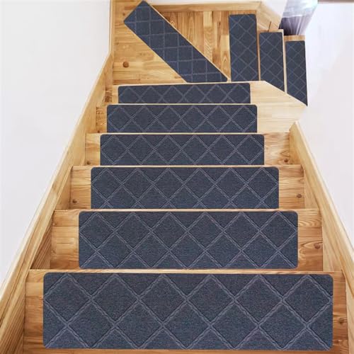 uyeoco Stufenmatten im modernen Stil Marmor Holz selbstklebend waschbar leicht zu reinigen wiederverwendbar für Kinder ältere Haustiere(Color:Style13,Size:8pcs) von uyeoco